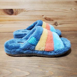 NEW UGG Fluff You Stripes Slipper